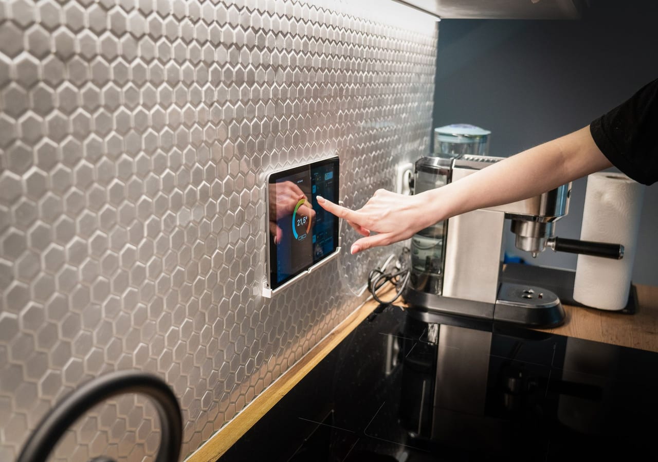 Smart-home control in a luxury interior